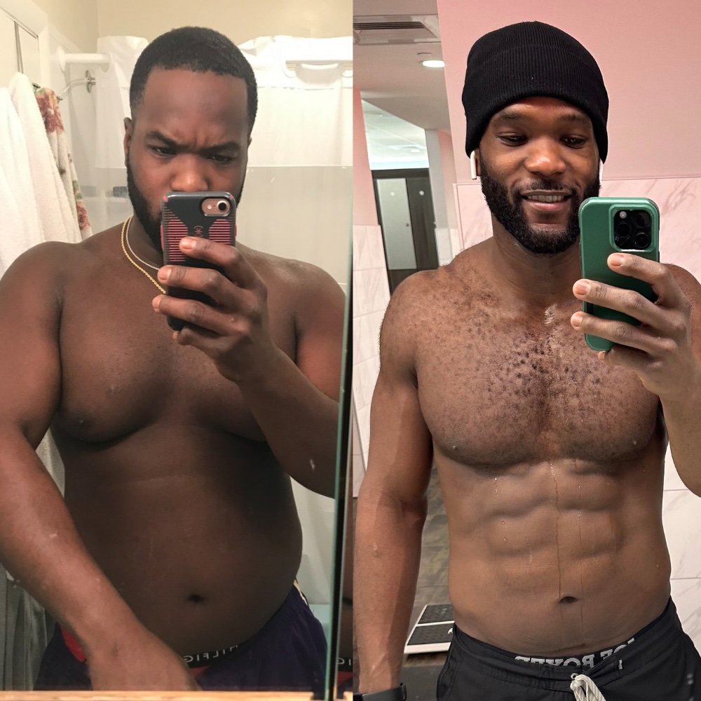 Client before and after