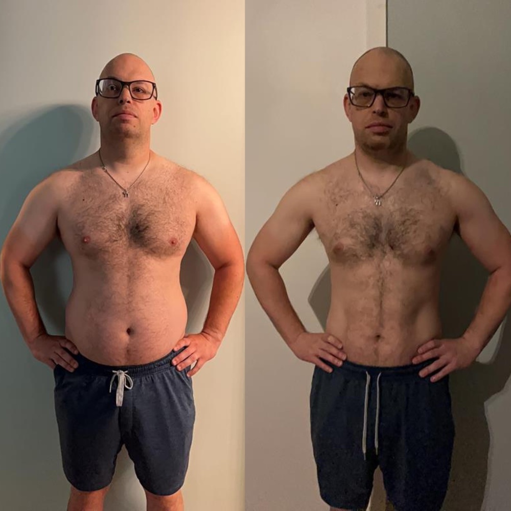 Client before and after